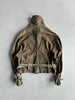 1990s CROP FIT BELTED SUEDE JACKET