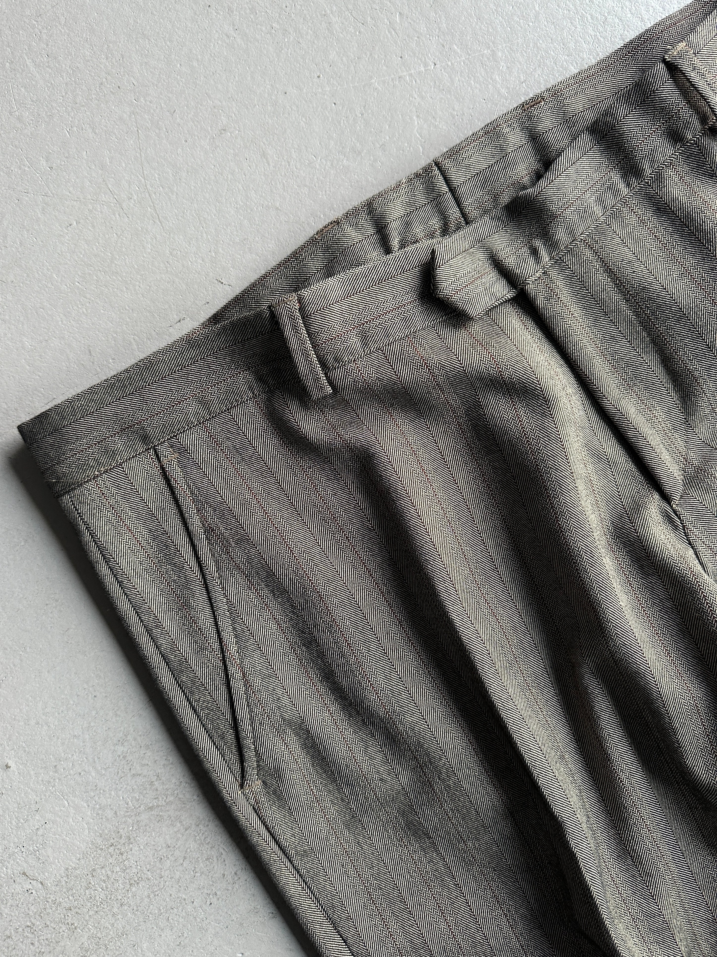 DANIELE ALESSANDRINI - 1990s STRAIGHT LEG TAILORED TROUSERS