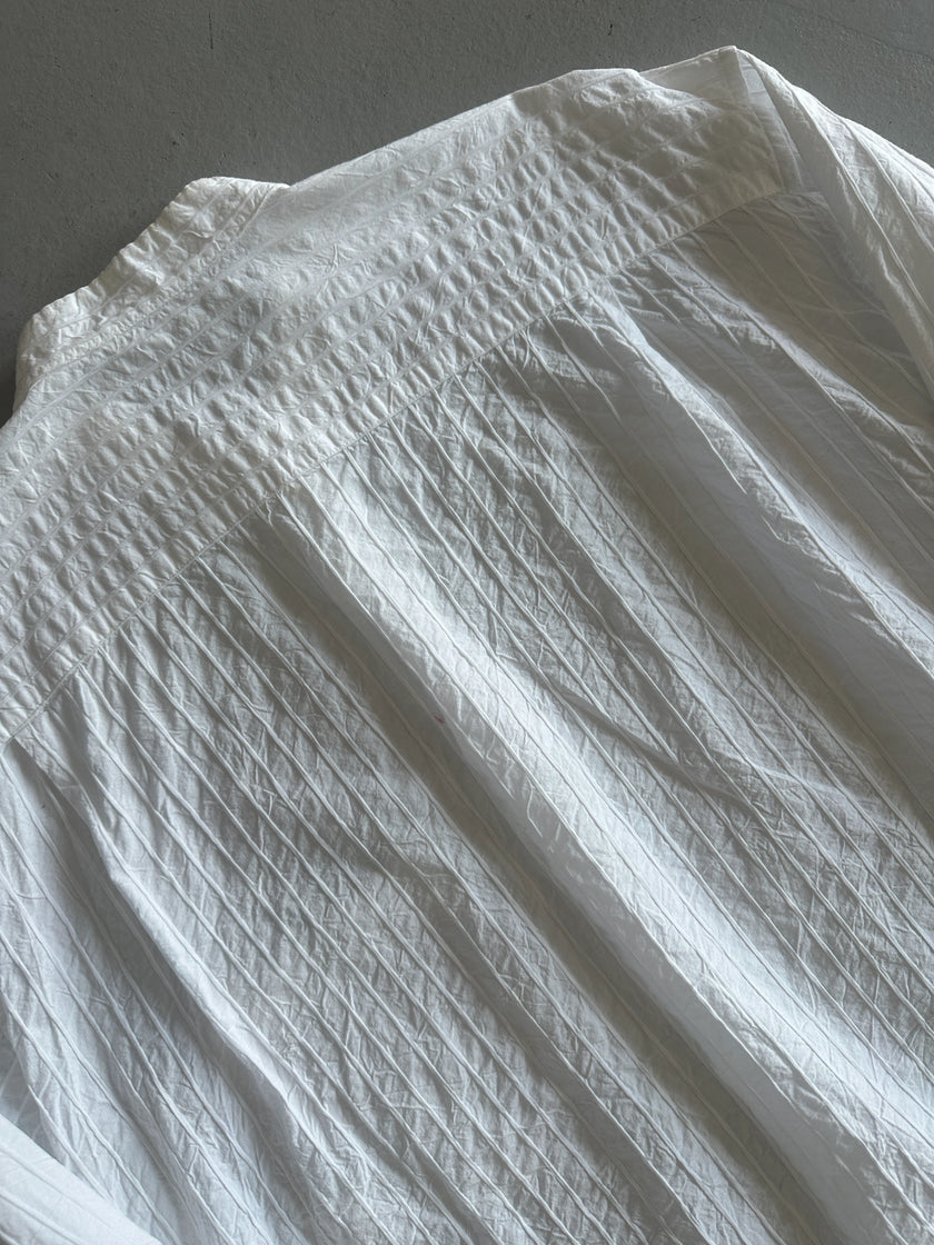 ISSEY MIYAKE MEN - S/S 2005 MANDARIN COLLAR CRINKLED SHIRT