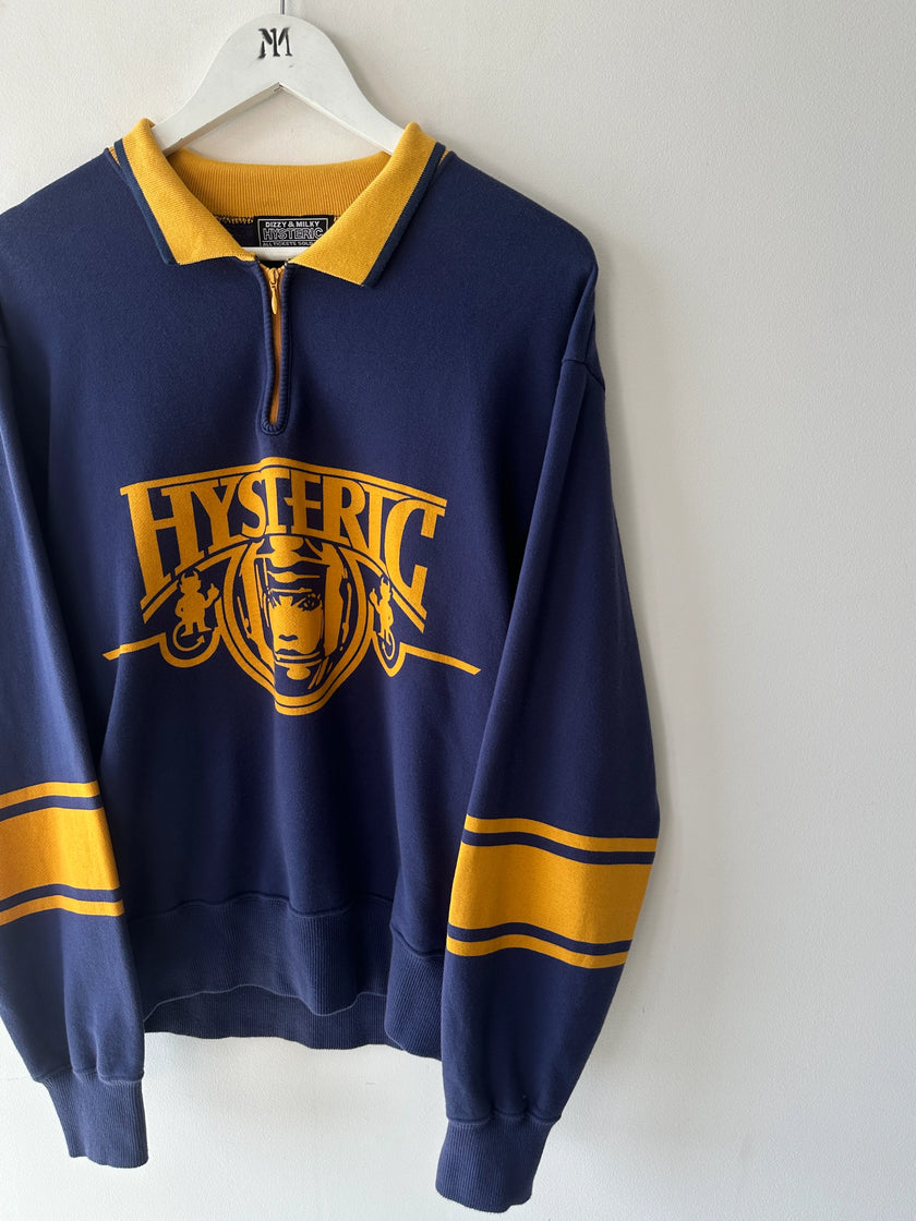 HYSTERIC GLAMOUR - 1990s QUARTER ZIP SWEATSHIRT