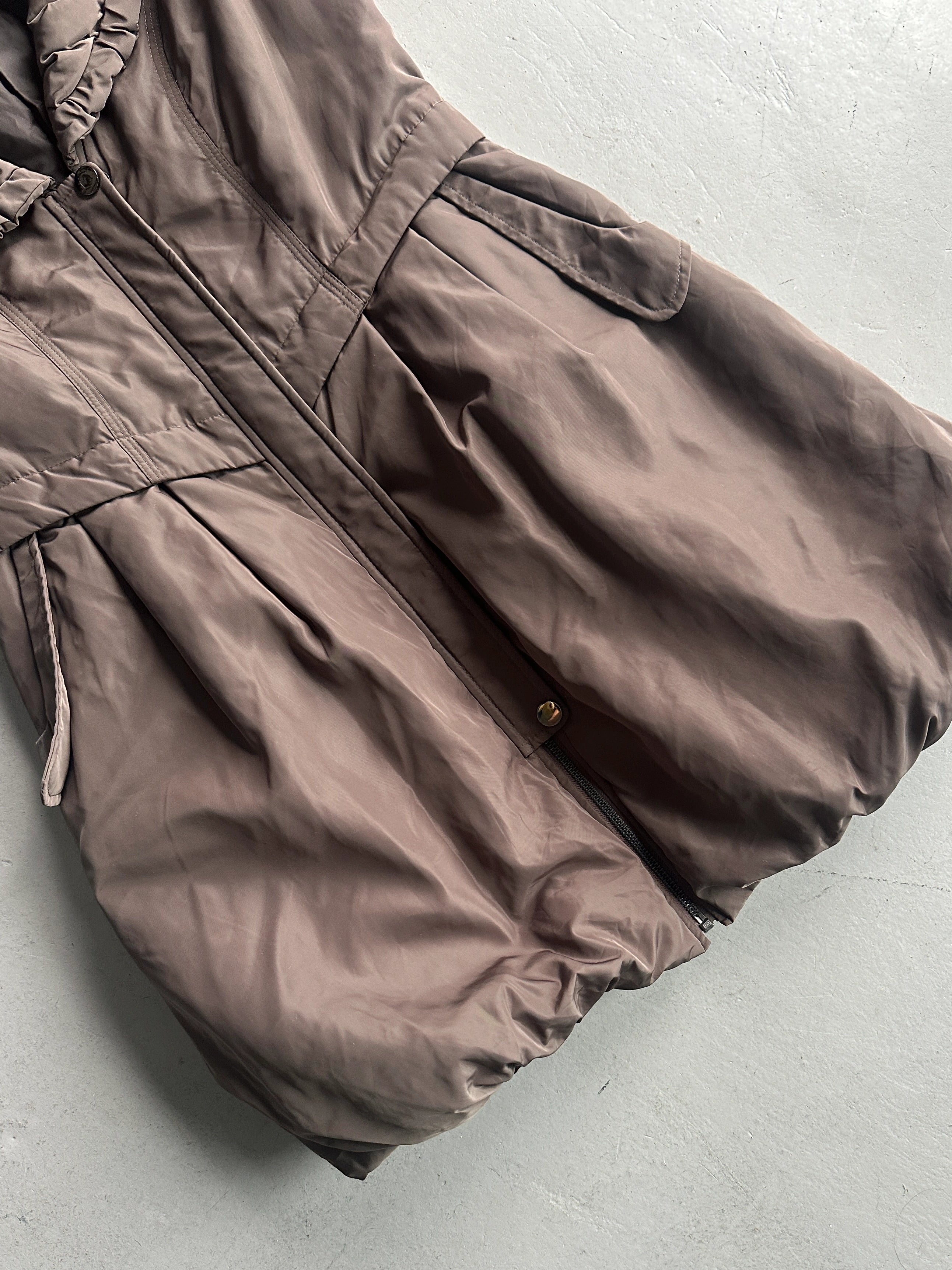 DRIES VAN NOTEN - 2000s BUBBLE HEM ZIPPED GILET JACKET