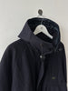 ITALIAN LABEL 1980s WOOL JACKET WITH REMOVABLE ZIPPED HOOD