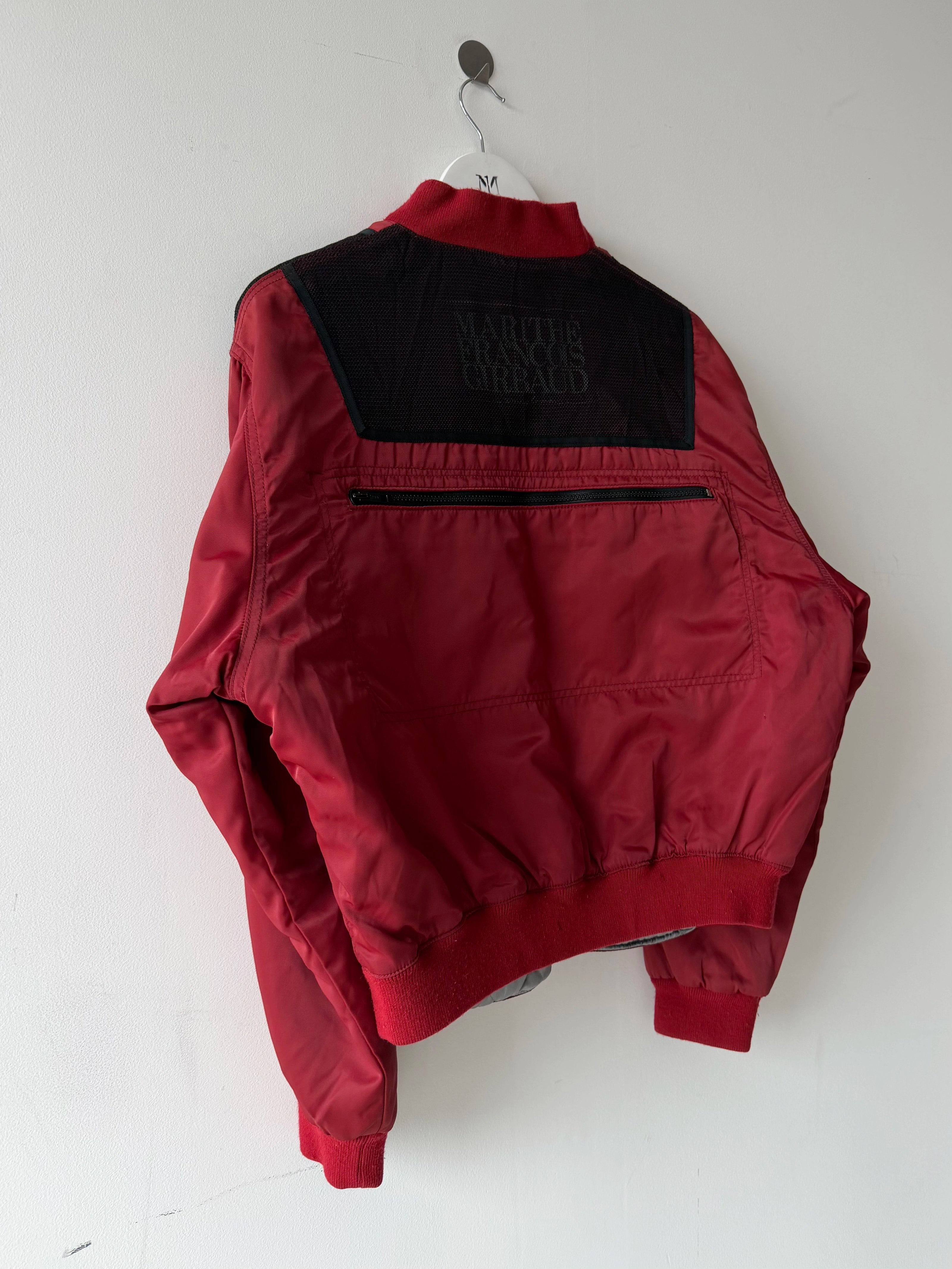 MARITHÉ + FRANÇOIS GIRBAUD - 1990s TECHNICAL BOMBER JACKET WITH MESH DETAILS
