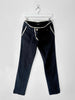 ANDREW MACKENZIE - early 2000s LOW RISE TROUSERS WITH CONTRASTING TRIM DETAILS