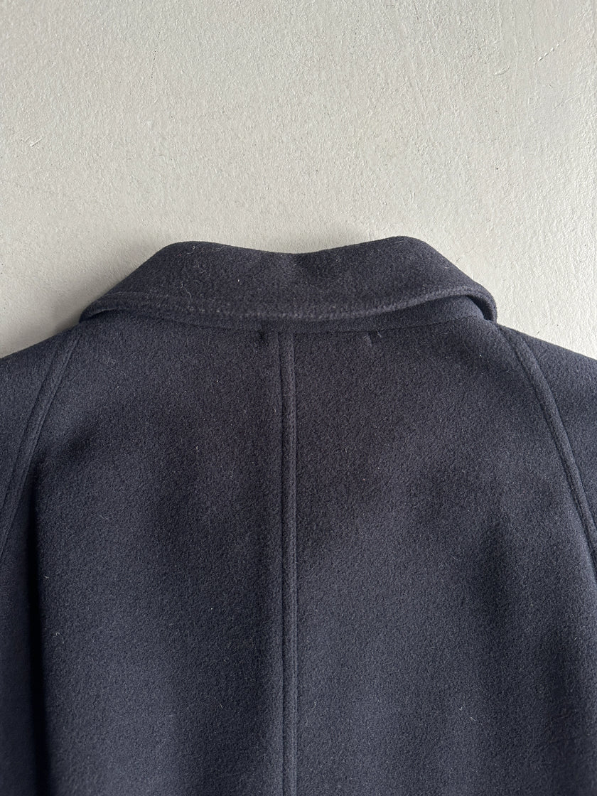 EMPORIO ARMANI - 1980s DROPPED SHOULDERS LONG COAT