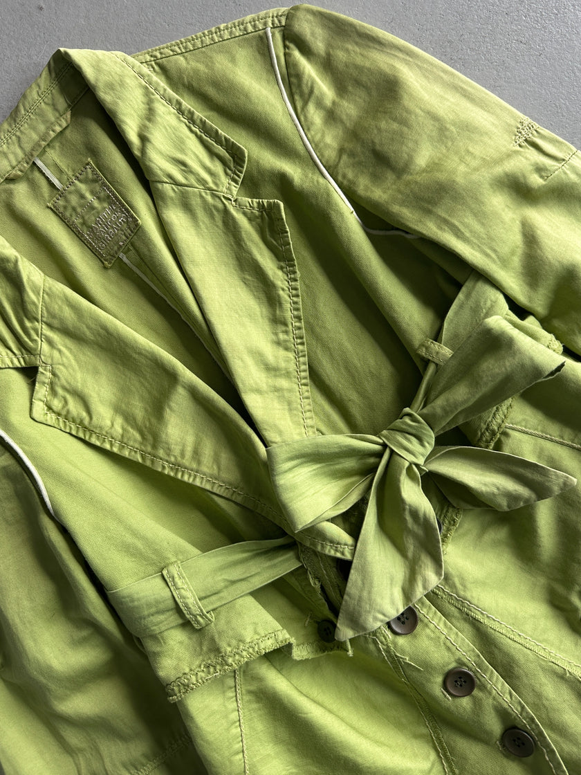 MARITHÉ + FRANÇOIS GIRBAUD - S/S 2006 TIE FRONT COTTON BLAZER