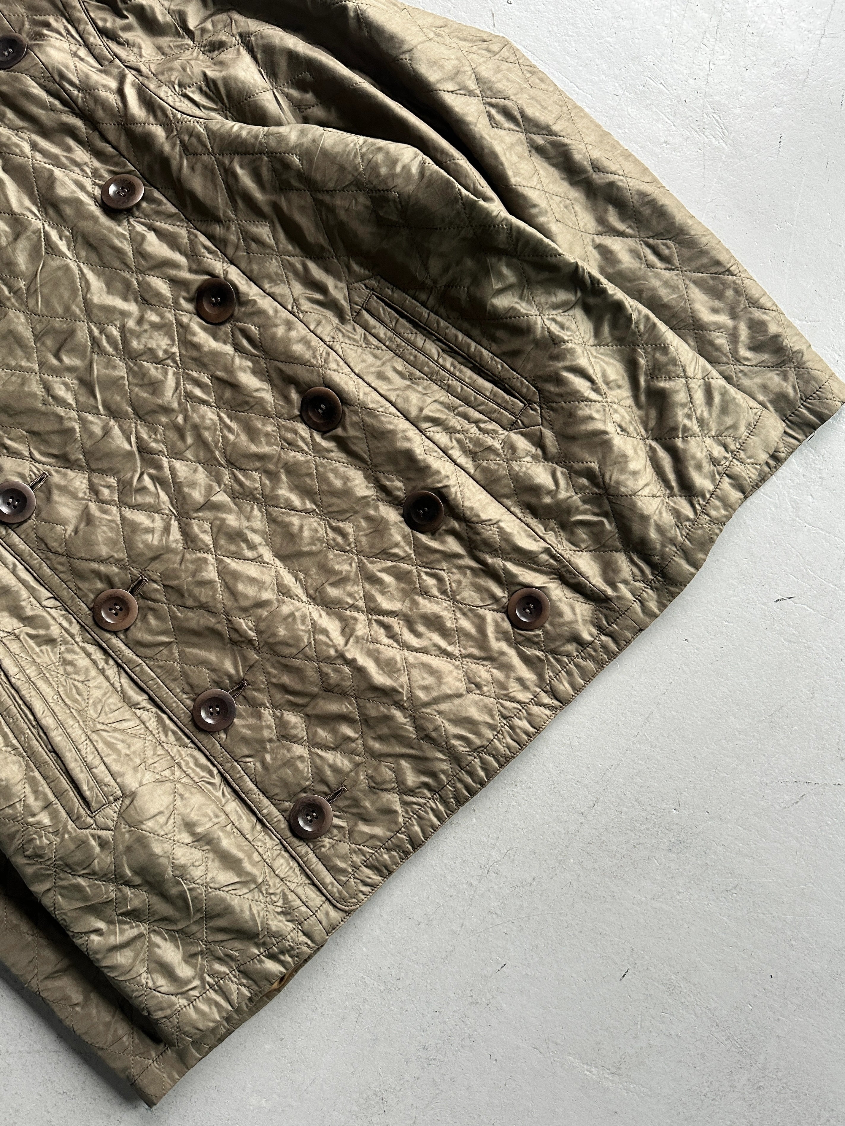 YOHJI YAMAMOTO Y's - A/W 2017 DOUBLE BREASTED QUILTED JACKET