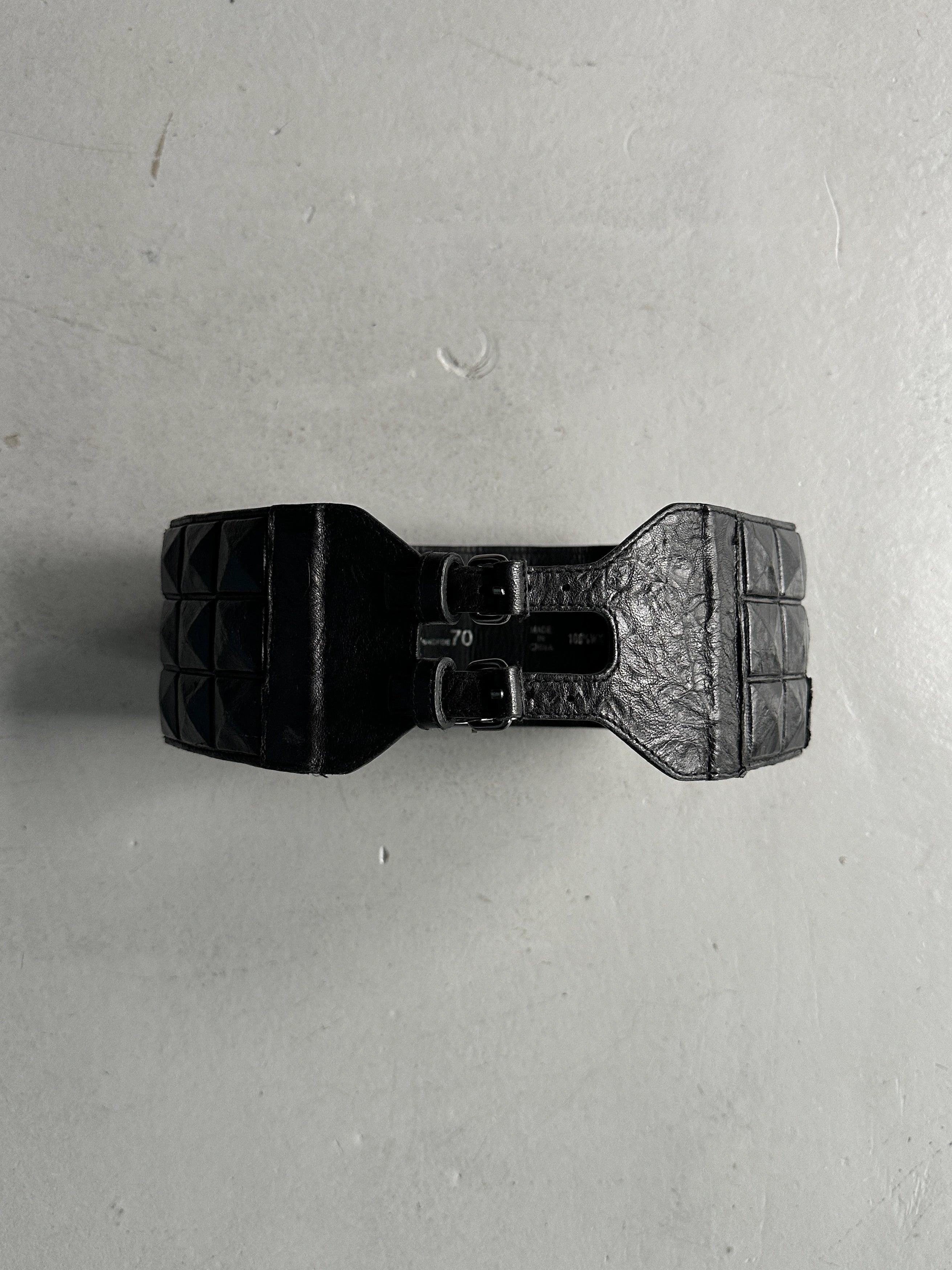 COSTUME NATIONAL - early 2000s WIDE WAIST BELT