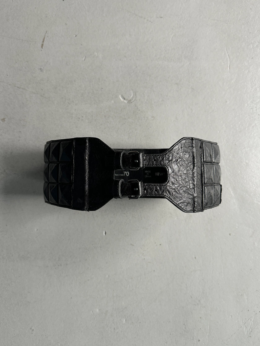 COSTUME NATIONAL - early 2000s WIDE WAIST BELT