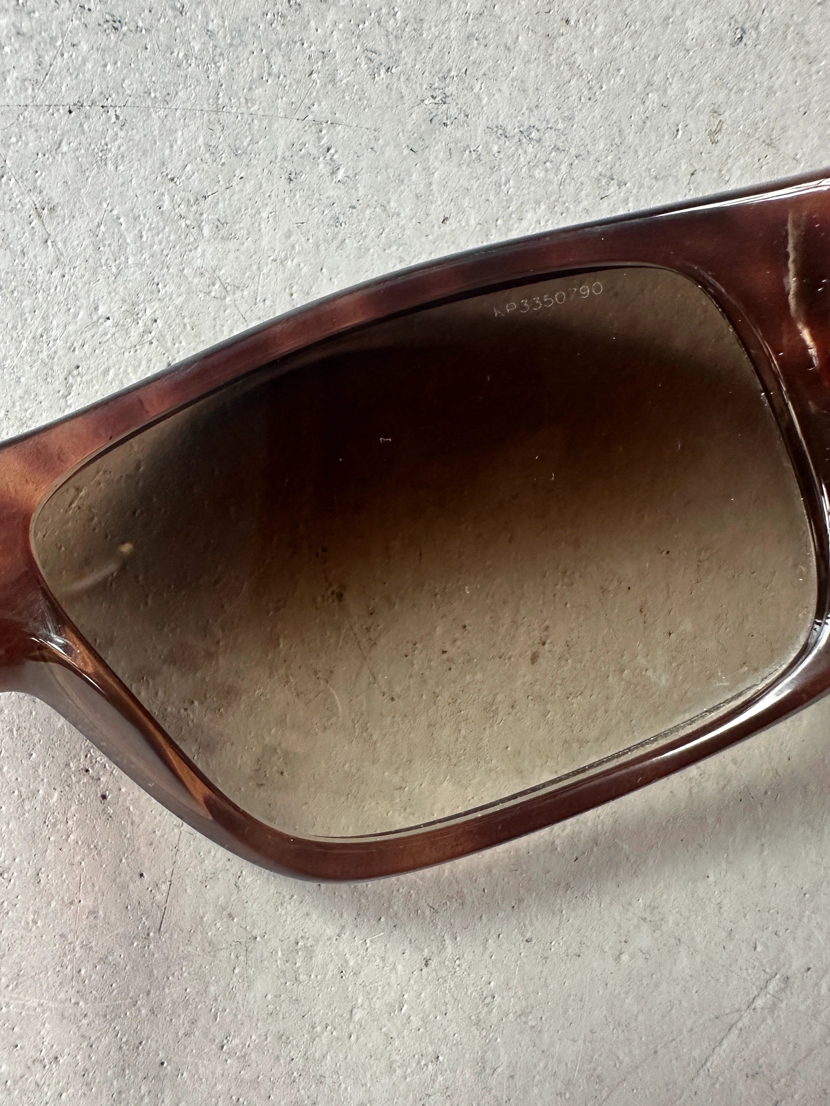 PRADA - 1990s OVERSIZED WRAP AROUND SUNGLASSES