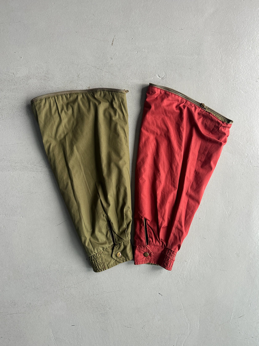 YVES SAINT LAURENT - 1980s 2 IN 1 REVERSIBLE BOMBER JACKET WITH ZIP AT COLLAR