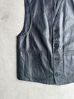 1990s LEATHER WAISTCOAT