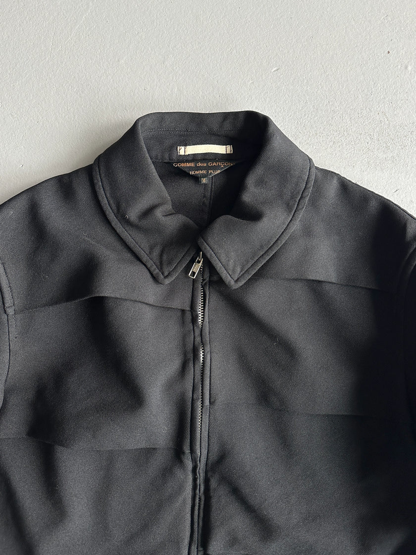 COMME DES GARÇONS HOMME PLUS - S/S 2019 BLOCK FRONT ZIPPED JACKET