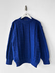 ITALIAN LABEL 1980s OVERSIZED GEOMETRIC CABLE KNIT JUMPER