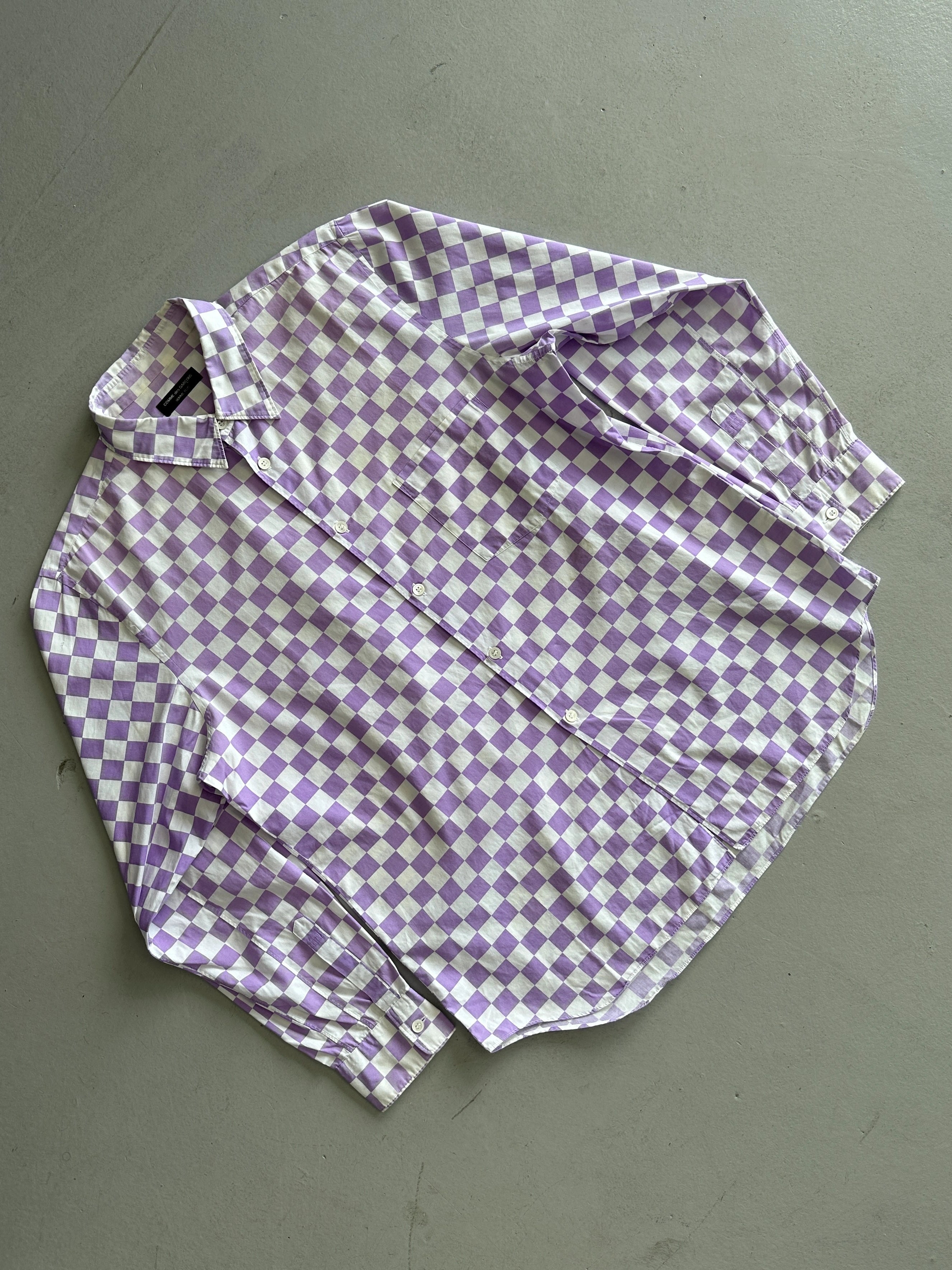 COMME DES GARÇONS HOMME PLUS - S/S 2001 GRADIENT CHECKBOARD SHIRT