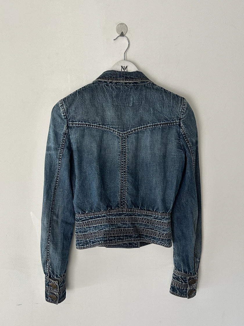 ICEBERG  - S/S 2006 DOUBLE BREASTED WAIST DENIM JACKET