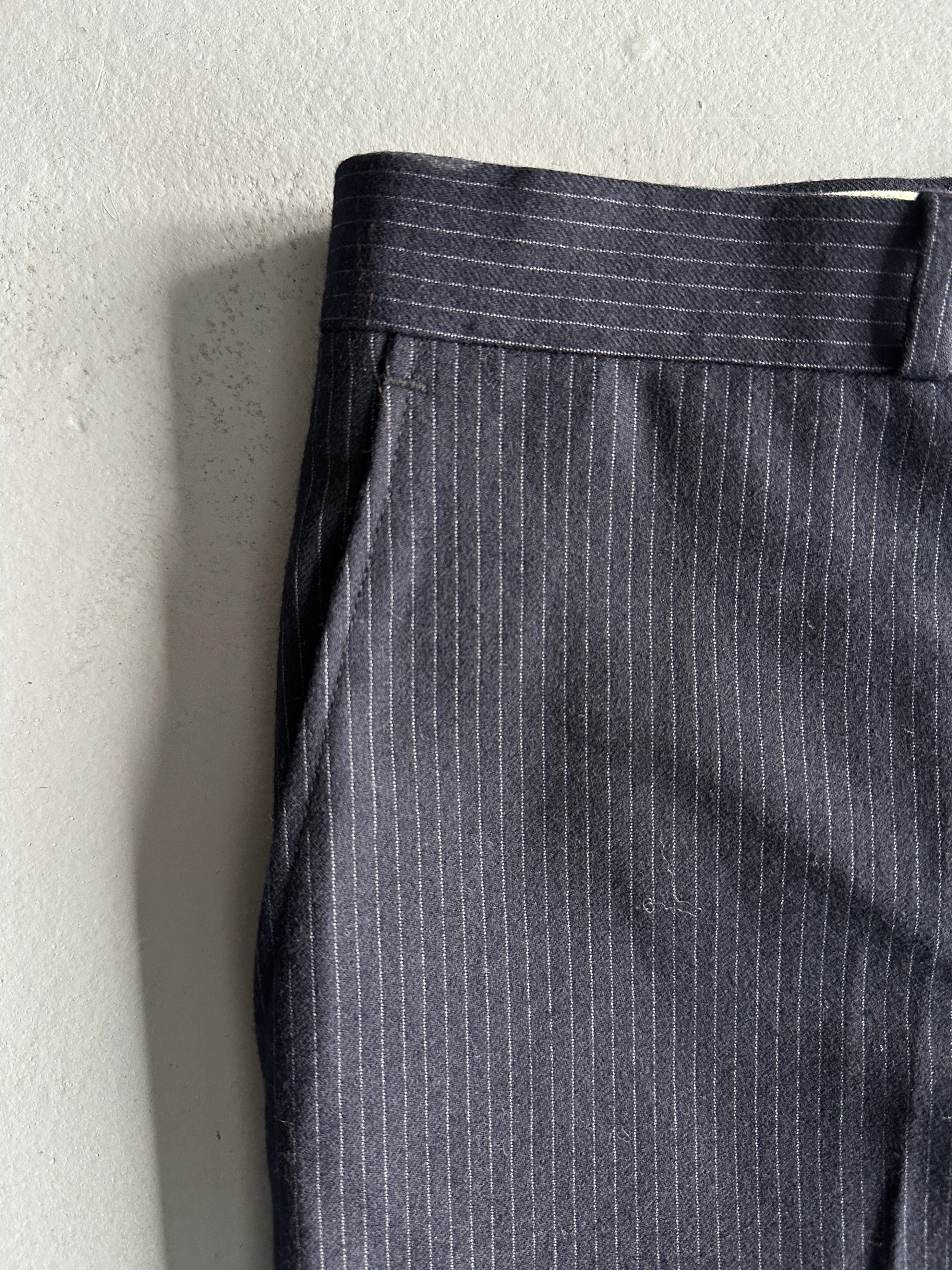 1980s PINSTRIPED TAILORED TROUSERS