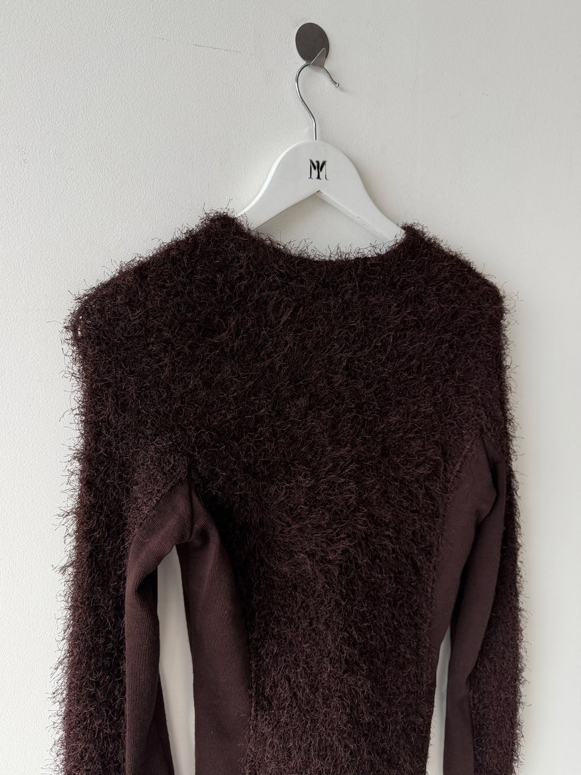 RITSUKO SHIRAHAMA - 1990s 2 PIECES SET WITH SHAGGY TOP