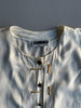 SANDRO PARIS- 1990s BUTTONED BLOUSE WITH CHAIN DETAIL