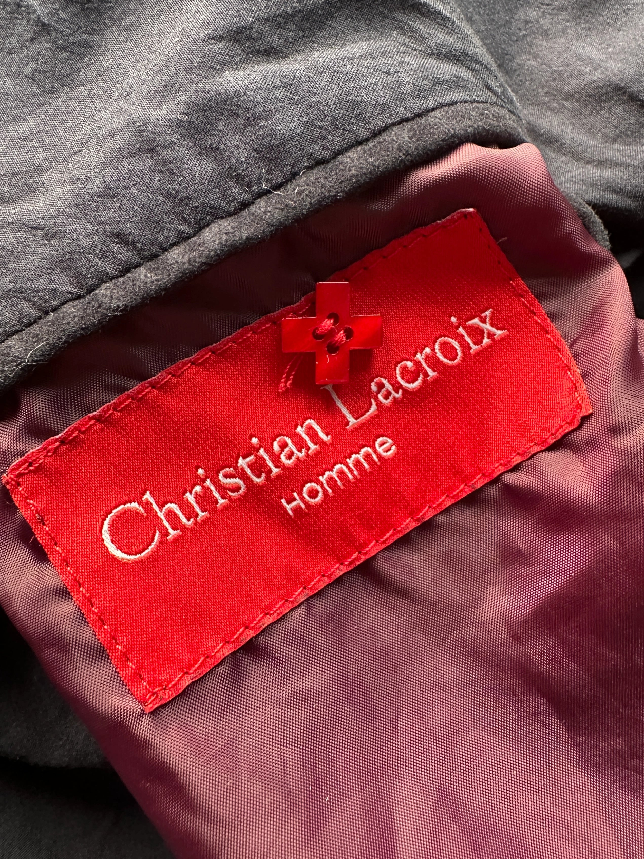 CHRISTIAN LACROIX - early 2000s CROP FIT MILITARY JACKET