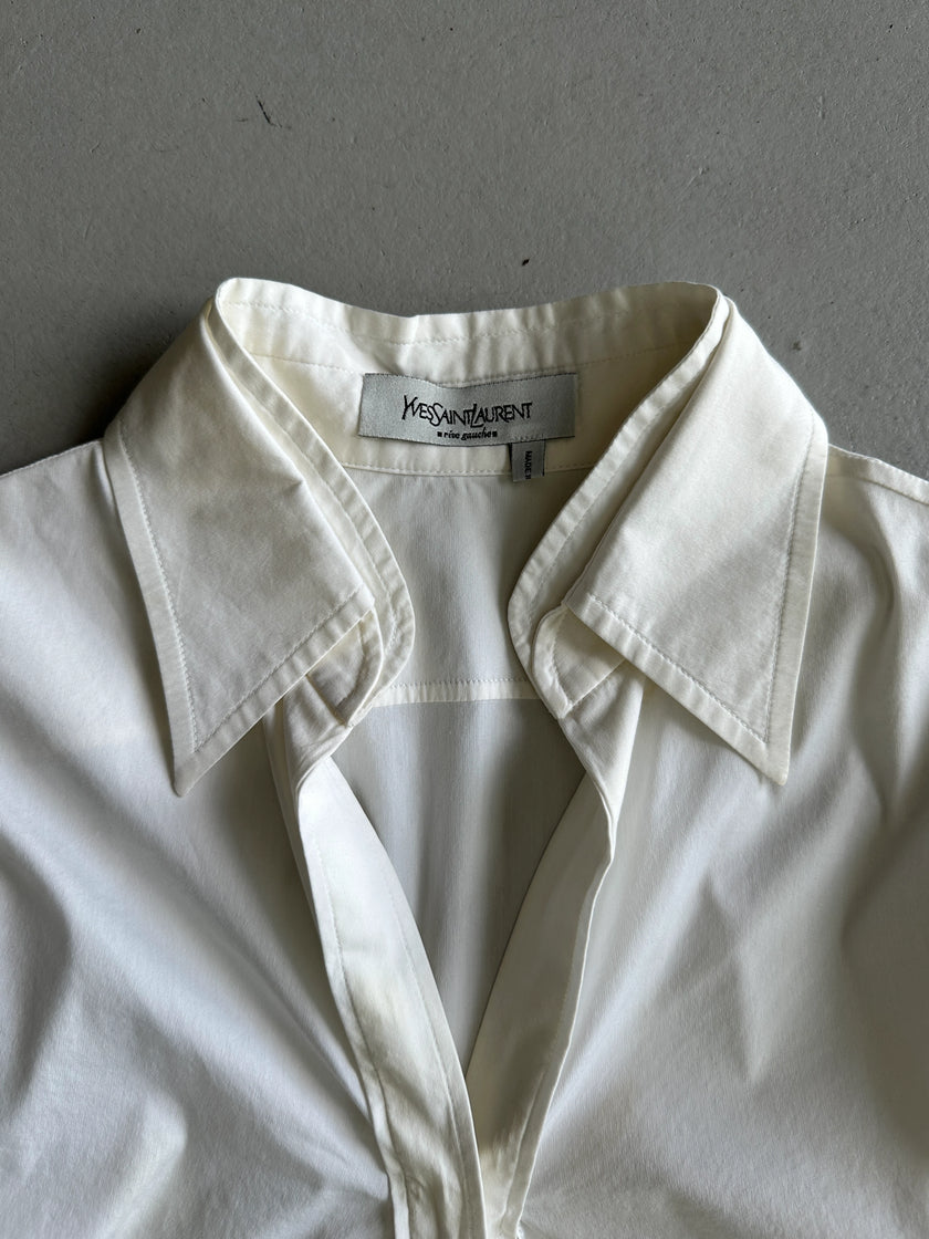 YVES SAINT LAURENT by TOM FORD - S/S 2003 FITTED SCULPTURAL BLOUSE