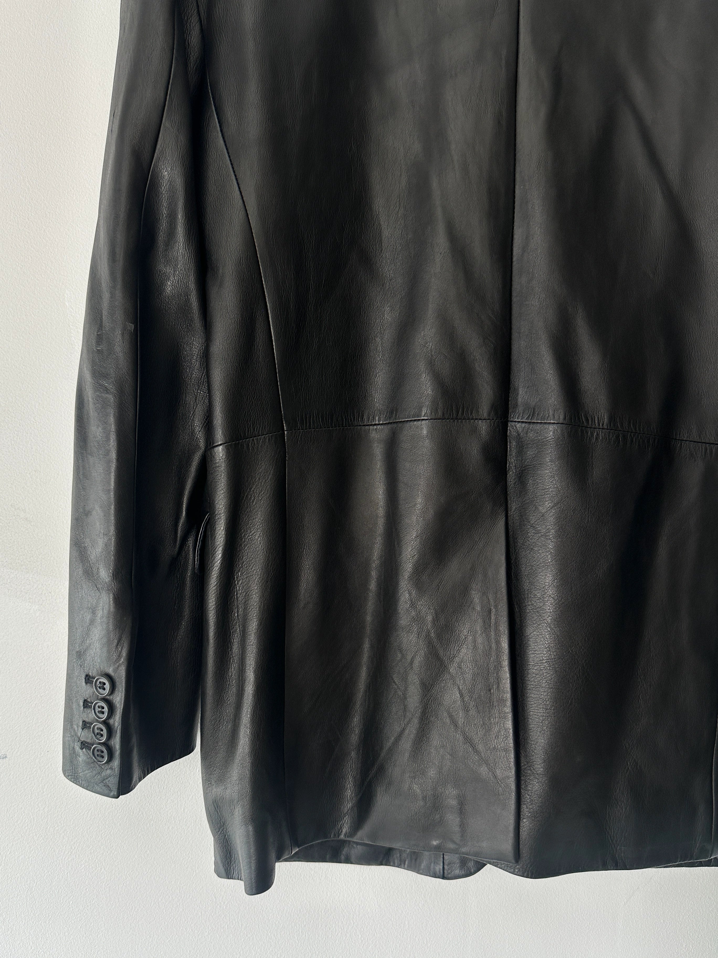 NICOLE FARHI - F/W 2005 SOFT LEATHER BLAZER