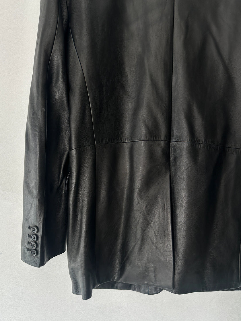 NICOLE FARHI - F/W 2005 SOFT LEATHER BLAZER