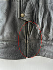 ITALIAN LABEL 1980s HEAVY LEATHER BOMBER JACKET