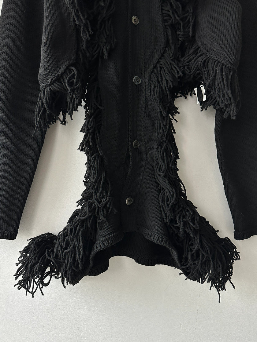 COMME DES GARÇONS - F/W 2023 DECONSTRUCTED CARDIGAN WITH FRINGE