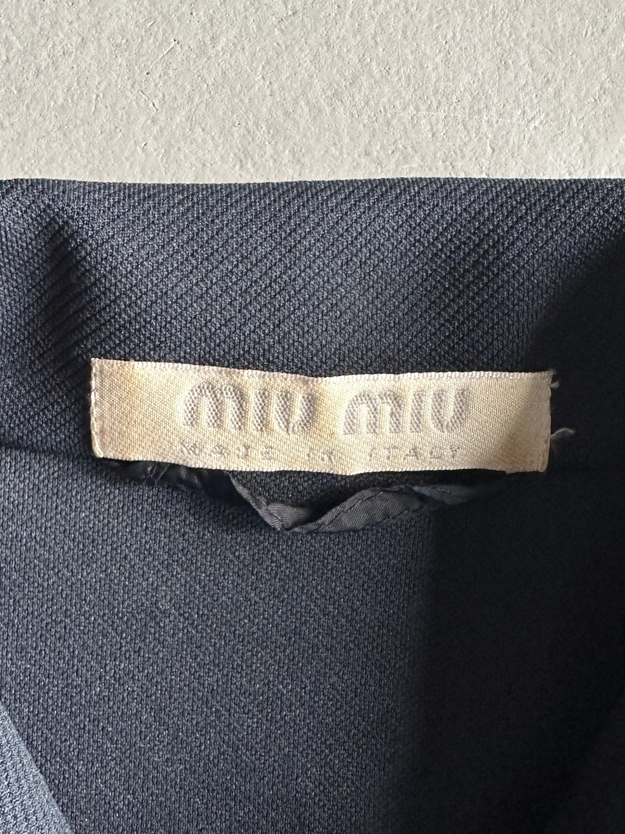 MIU MIU - 1990s STRAIGHT FIT BUTTONED JACKET