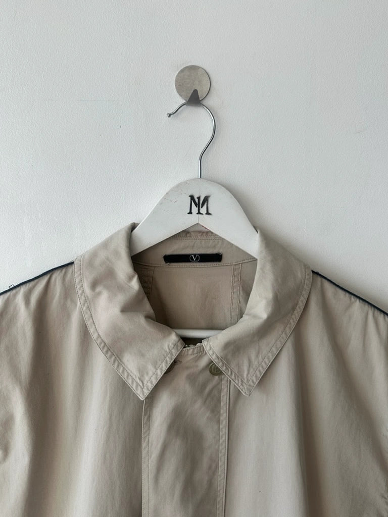VALENTINO - late 1980s CROP FIT LIGHT BOMBER JACKET
