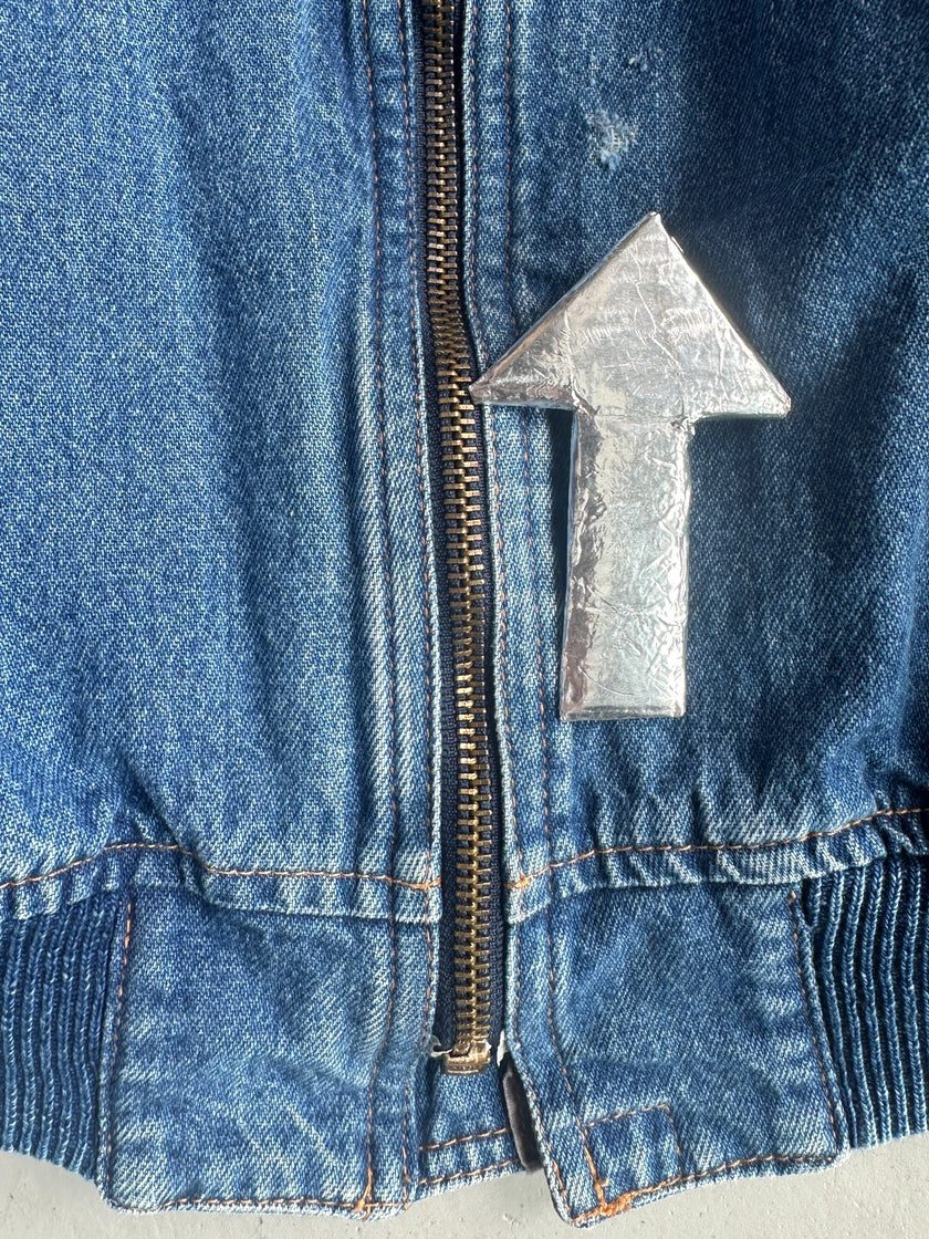 EMPORIO ARMANI - 1980s DENIM BOMBER JACKET