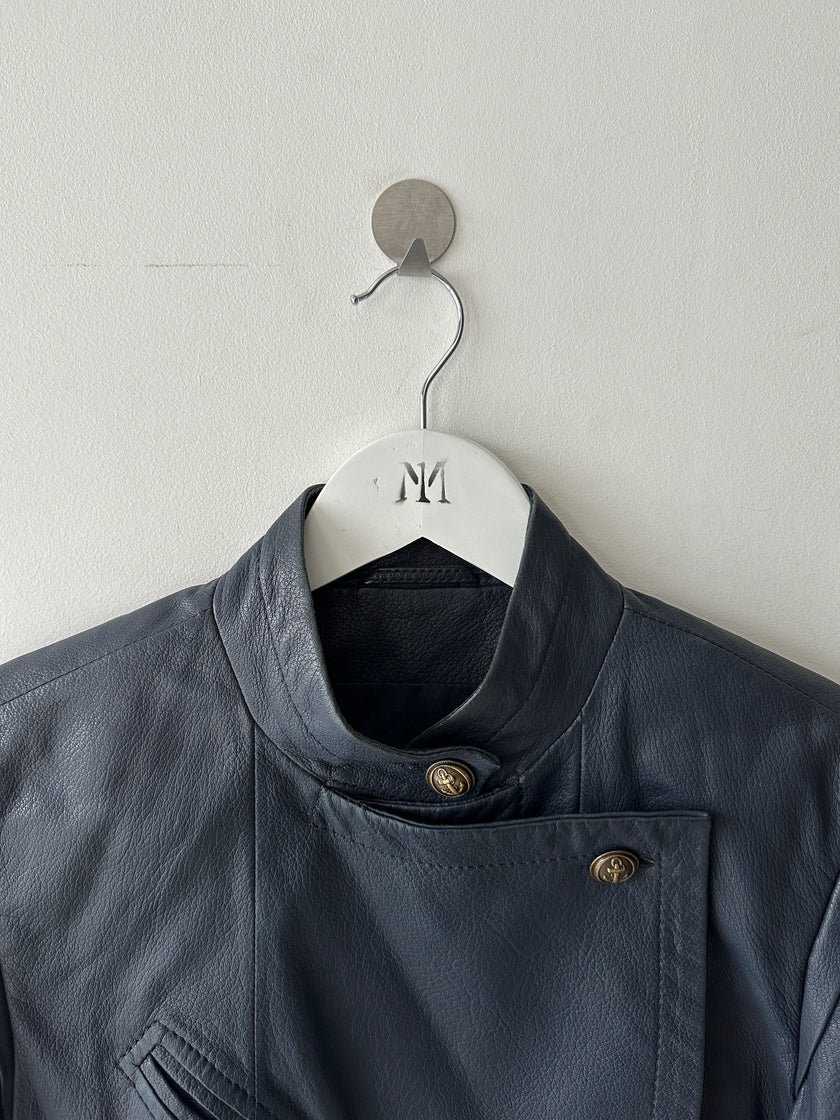 GIANFRANCO FERRÉ - S/S 2009 CROP FIT LEATHER JACKET