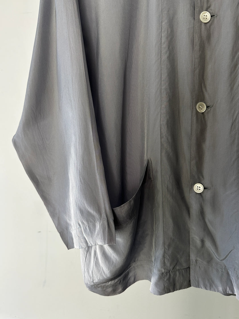 COMME DES GARÇONS ROBE DE CHAMBRE - F/W 1992 MULTI POCKET SATIN SHIRT