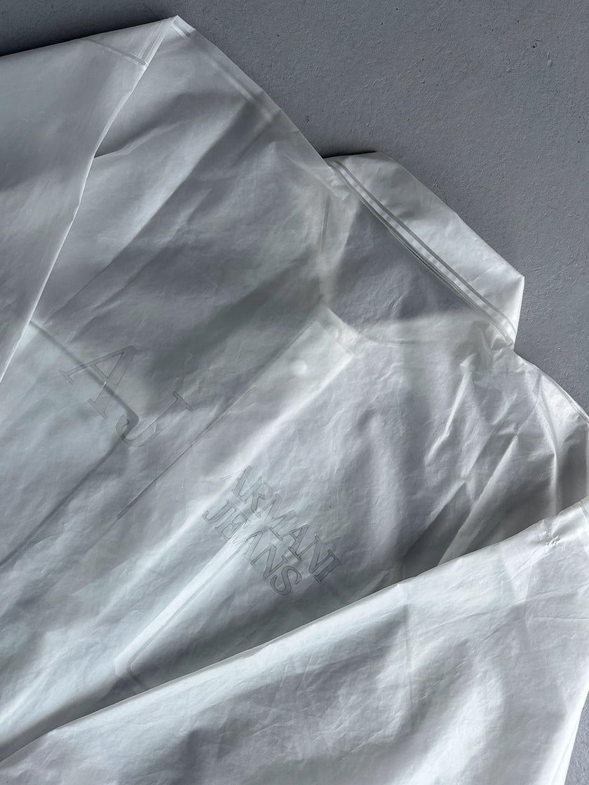 ARMANI JEANS - 2000s SAMPLE SEMI TRANSLUCENT SHACKET