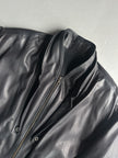 MARITHÉ + FRANÇOIS GIRBAUD X COMPAGNIE DES MONTAGNES & DES FORETS - 1980s LAYERED FRONT LEATHER JACKET