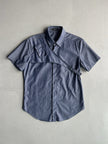 NEIL BARRETT - 2000s BONDAGE HALF SLEEVE SHIRT