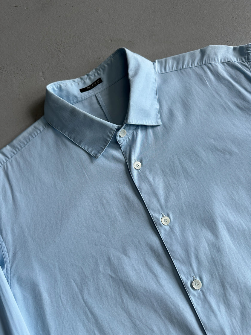 MIU MIU - 2000s FRENCH CUFFS LONG SLEEVE SHIRT