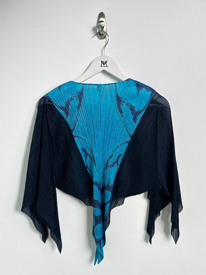 ISSEY MIYAKE PLEATS PLEASE - F/W 2013 CROPPED BUTTERFLY ZIPPED BOLERO