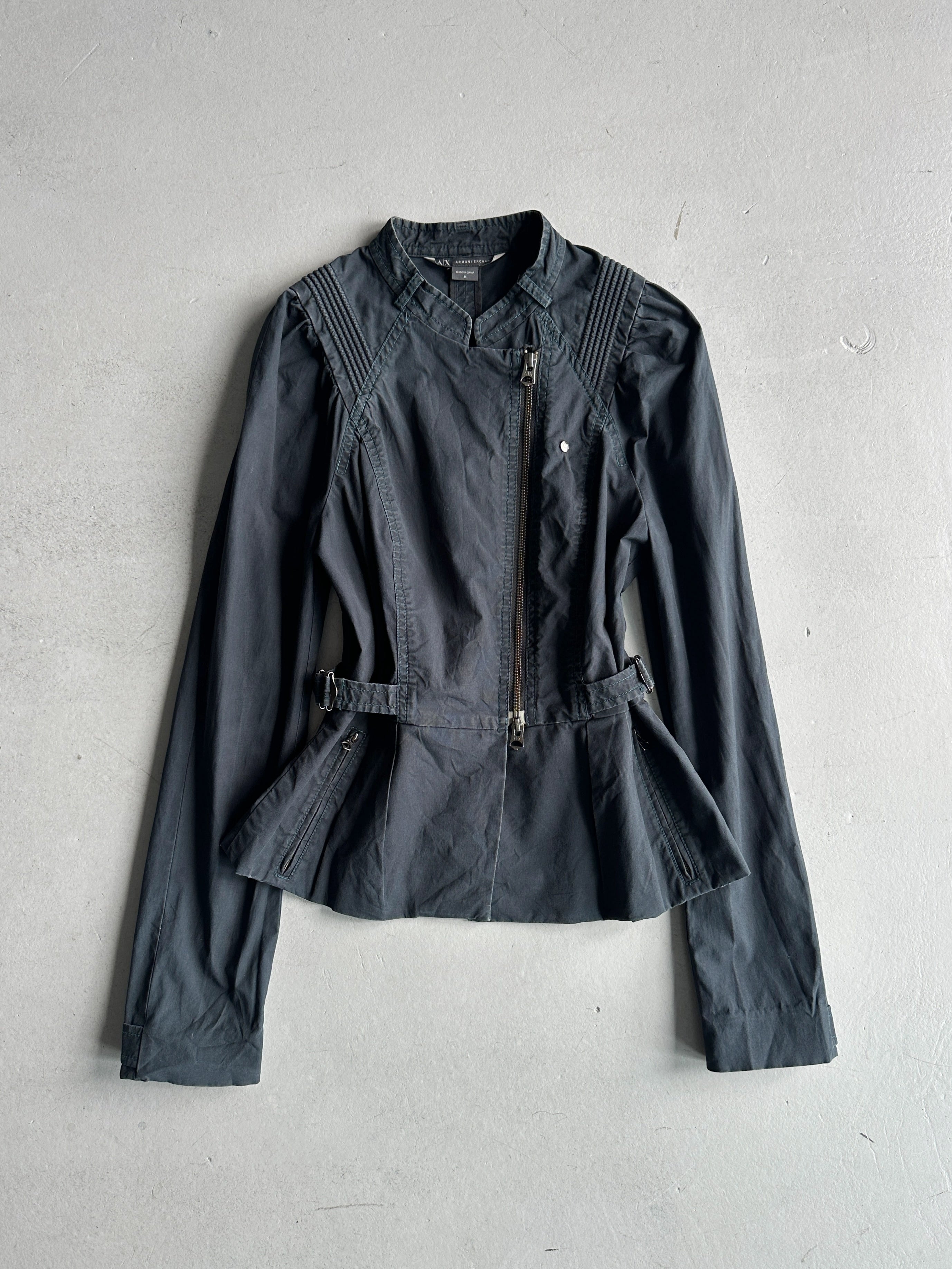 ARMANI EXCHANGE - 2000s PEPLUM HEM JACKET