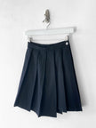 COMME DES GARÇONS - early 1980s ASYMMETRIC PLEATS WOOL MINI SKIRT