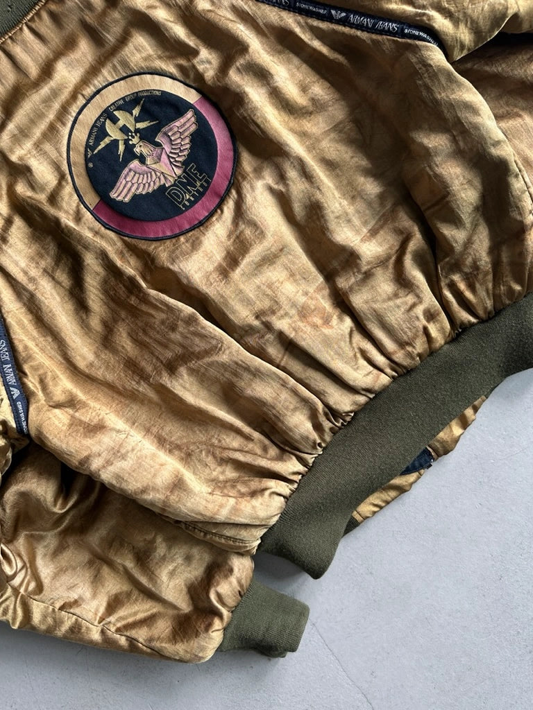ARMANI JEANS - F/W 1988 STONE WASHED BOMBER JACKET