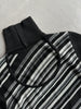 1990s ASYMMETRICAL LONG SLEEVE TOP WITH CUT OUT AT BACK