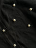 MOSCHINO - 2000s CROP FIT WOOL CARDIGAN WITH PEARL EMBELLISHMENTS FRONT