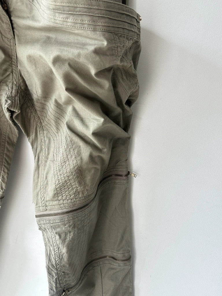 GAETANO NAVARRA - S/S 2004 2 IN 1 TROUSERS SHORTS WITH ZIP DETAILS