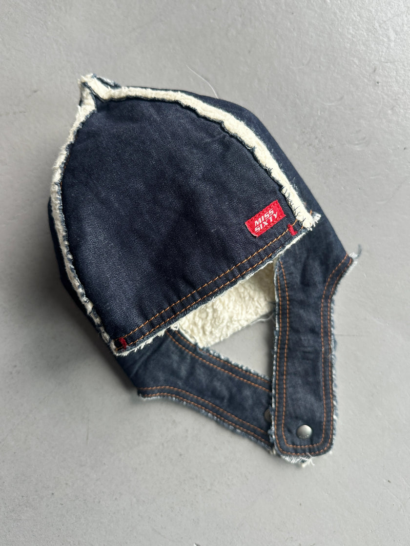 MISS SIXTY - 2000s SHEARLING AVIATOR HAT