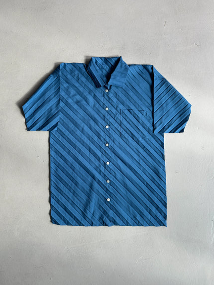 ISSEY MIYAKE ME - S/S 2007 PLEATED HALF SLEEVE SHIRT