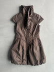 DRIES VAN NOTEN - 2000s BUBBLE HEM ZIPPED GILET JACKET