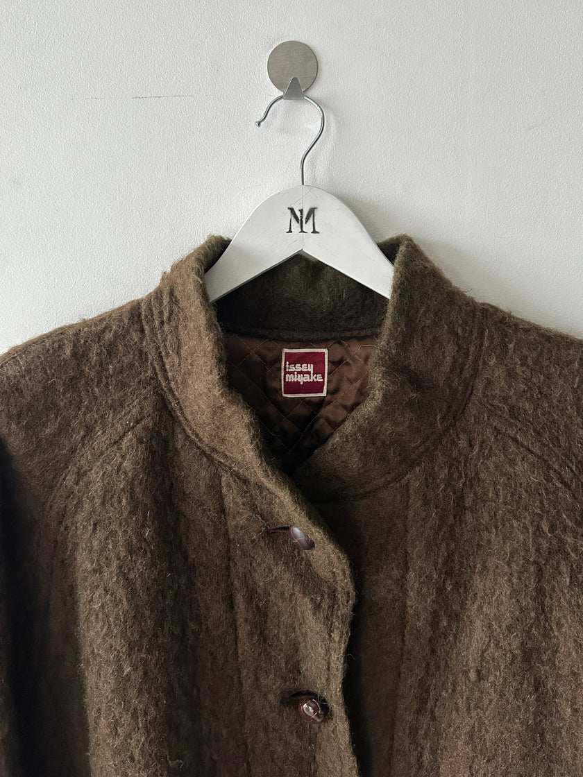 ISSEY MIYAKE - 1970s BRUSHED WOOL JACKET