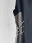 JOHN RICHMOND - 2000s PANELLED DRESS WITH LACING DETAILS AT WAIST